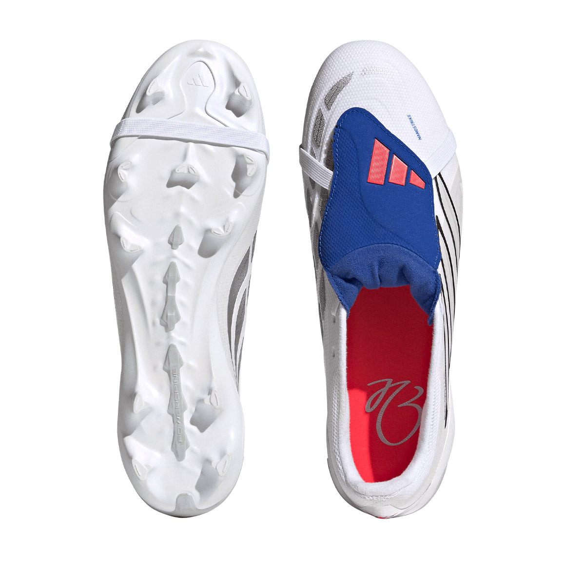 ADIDAS PREDATOR JB LEAGUE FT FG - FTWR WHITE/ZERO MET/TEAM ROYAL BLUE
