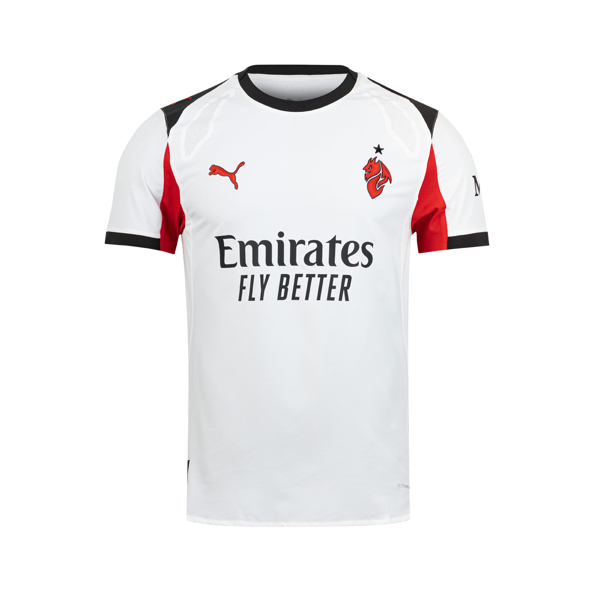 PUMA AC MILAN 2025/2026 AWAY PLAYER JERSEY - PUMA WHITE/FOR ALL TIME RED