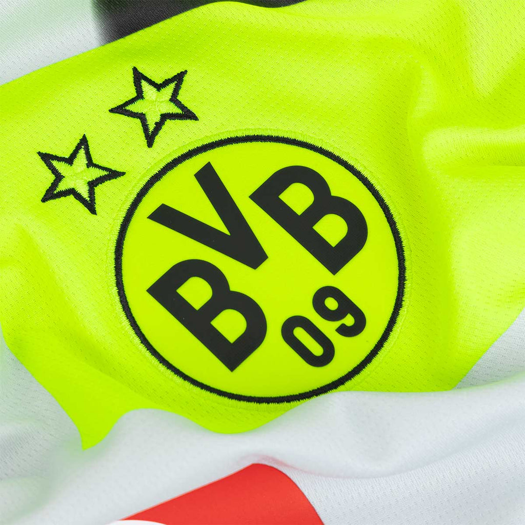 PUMA BORUSSIA DORTMUND 2025/2026 AWAY REPLICA JERSEY - SILVER MIST/YELLOW ALERT