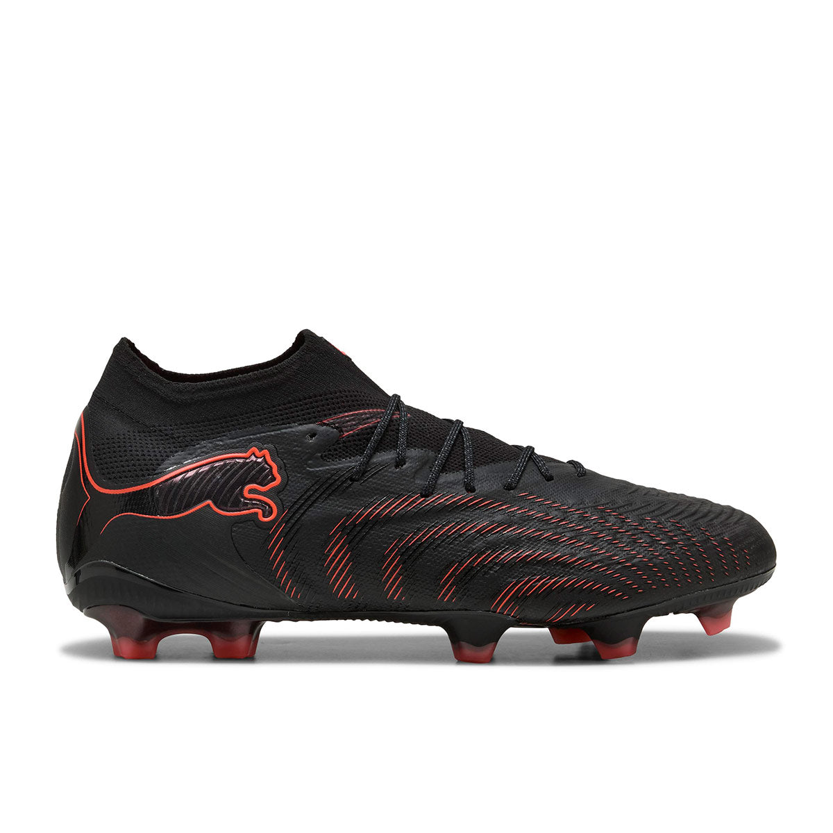 PUMA FUTURE 9 ULTIMATE FG - PUMA BLACK/GLOWING RED/STRONG GRAY