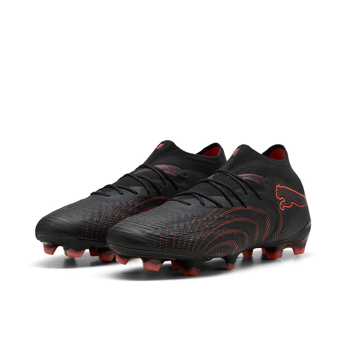 PUMA FUTURE 9 ULTIMATE FG - PUMA BLACK/GLOWING RED/STRONG GRAY