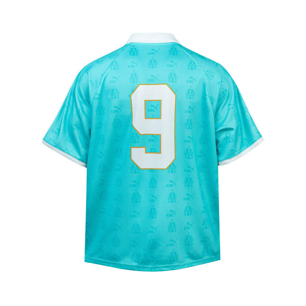 PUMA OLYMPIQUE DE MARSEILLE 2025/2026 KING RETRO JERSEY - TEAM AQUA/PUMA WHITE