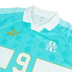 PUMA OLYMPIQUE DE MARSEILLE 2025/2026 KING RETRO JERSEY - TEAM AQUA/PUMA WHITE
