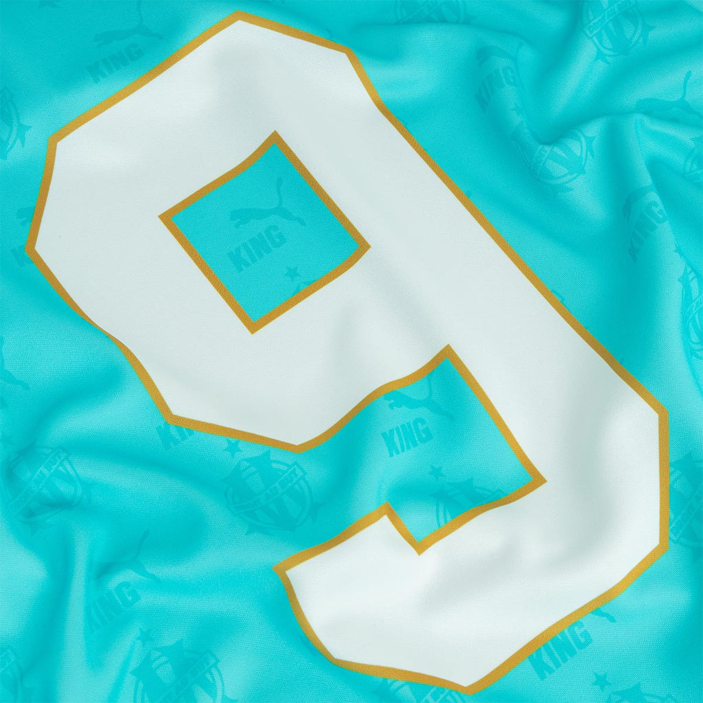PUMA OLYMPIQUE DE MARSEILLE 2025/2026 KING RETRO JERSEY - TEAM AQUA/PUMA WHITE