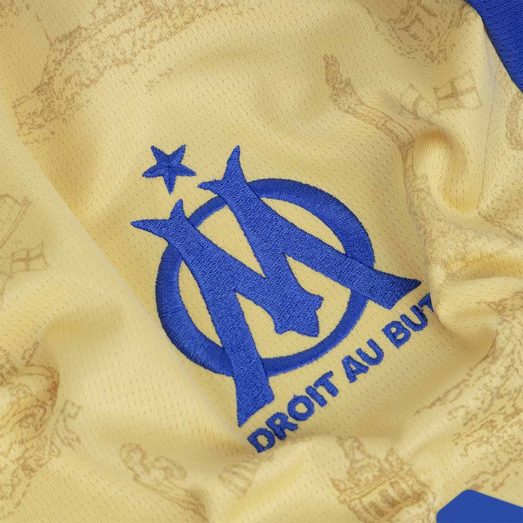 PUMA OLYMPIQUE DE MARSEILLE 2025/2026 SPECIAL EDITION REPLICA JERSEY - LIGHT GOLD/ROYAL SAPPHIRE