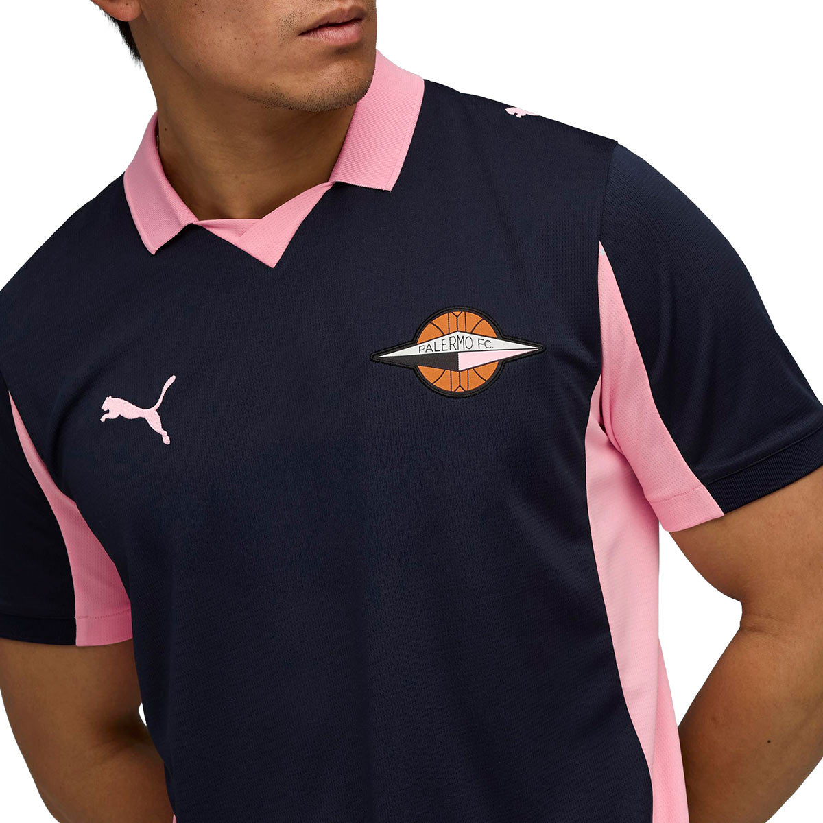 PUMA PALERMO 2025/2026 AWAY REPLICA JERSEY - DEEP NAVY/TEAM LIGHT PINK