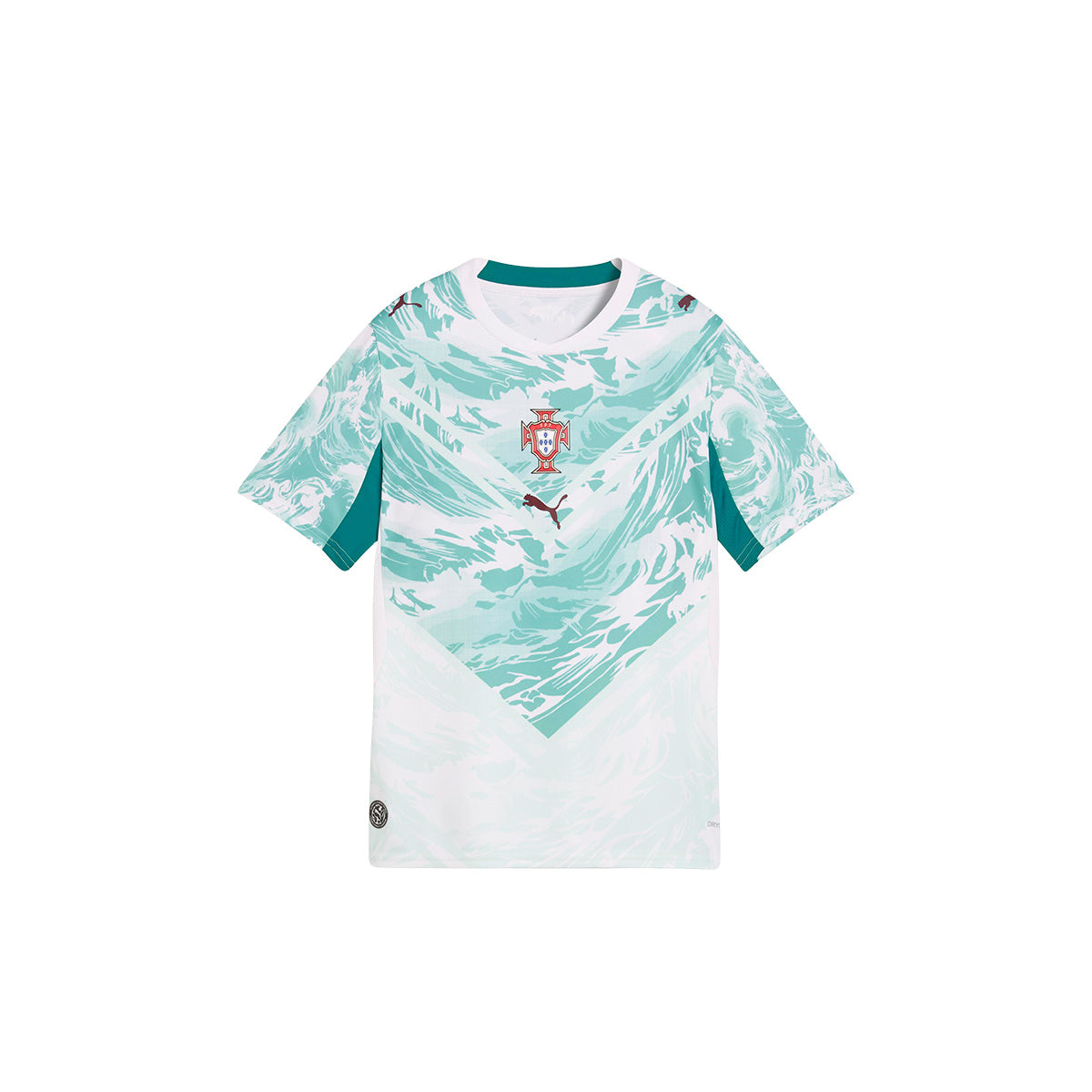 PUMA PORTUGAL 2026 AWAY KIDS JERSEY - PUMA WHITE/GREEN LAGOON