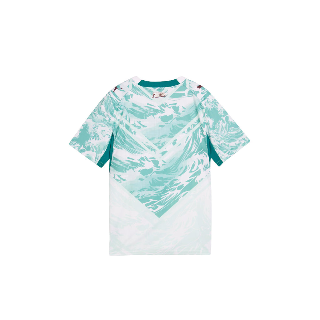 PUMA PORTUGAL 2026 AWAY KIDS JERSEY - PUMA WHITE/GREEN LAGOON