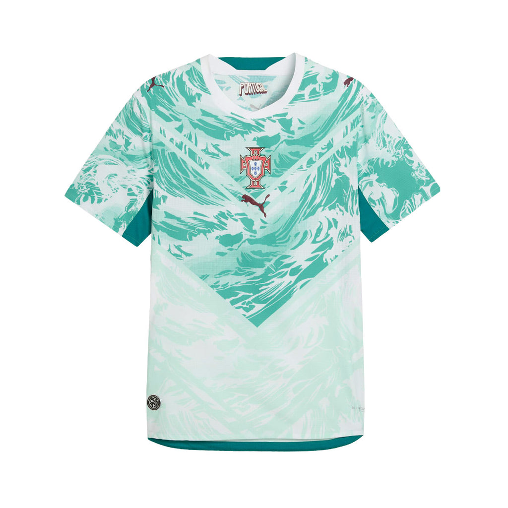 PUMA PORTUGAL 2026 AWAY PLAYER JERSEY - PUMA WHITE/GREEN LAGOON