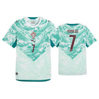 PUMA PORTUGAL 2026 AWAY PLAYER JERSEY RONALDO#7 - PUMA WHITE/GREEN LAGOON