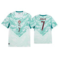 PUMA PORTUGAL 2026 AWAY REPLICA JERSEY RONALDO#7 - PUMA WHITE/GREEN LAGOON