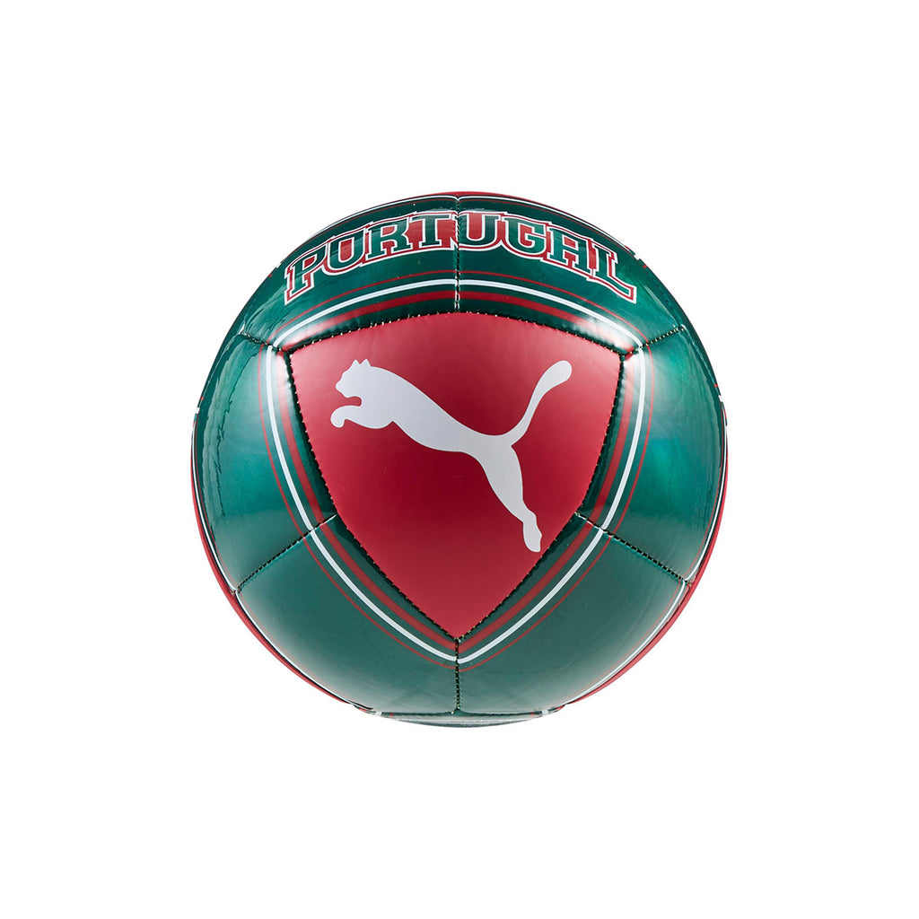PUMA PORTUGAL 2026 CULTURE MINI BALL - CLUB RED/GREEN LAGOON