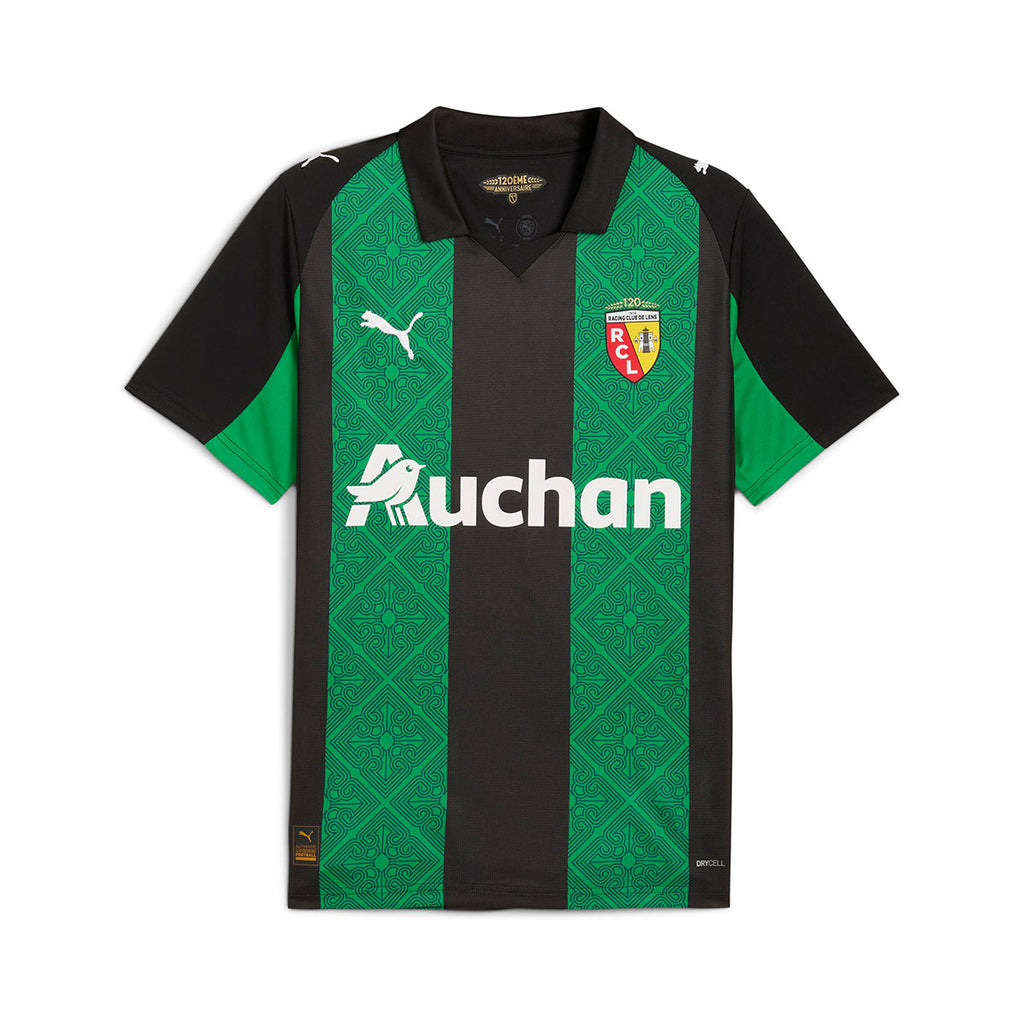 PUMA RC LENS 2025/2026 AWAY REPLICA JERSEY - PUMA BLACK/JADE GREEN