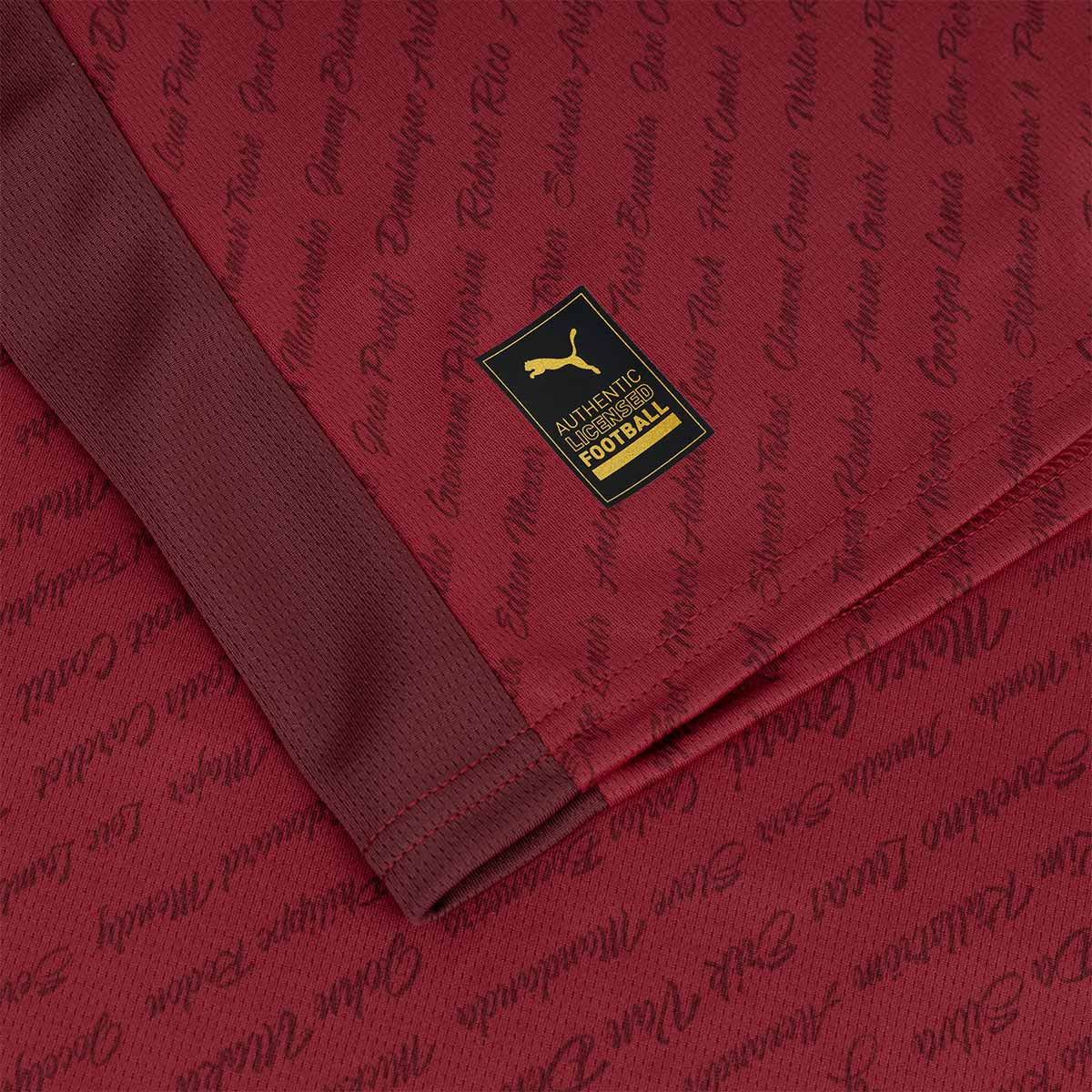 PUMA STADE RENNAIS 125TH ANNIVERSARY JERSEY - DARK CRIMSON/ROSE GOLD