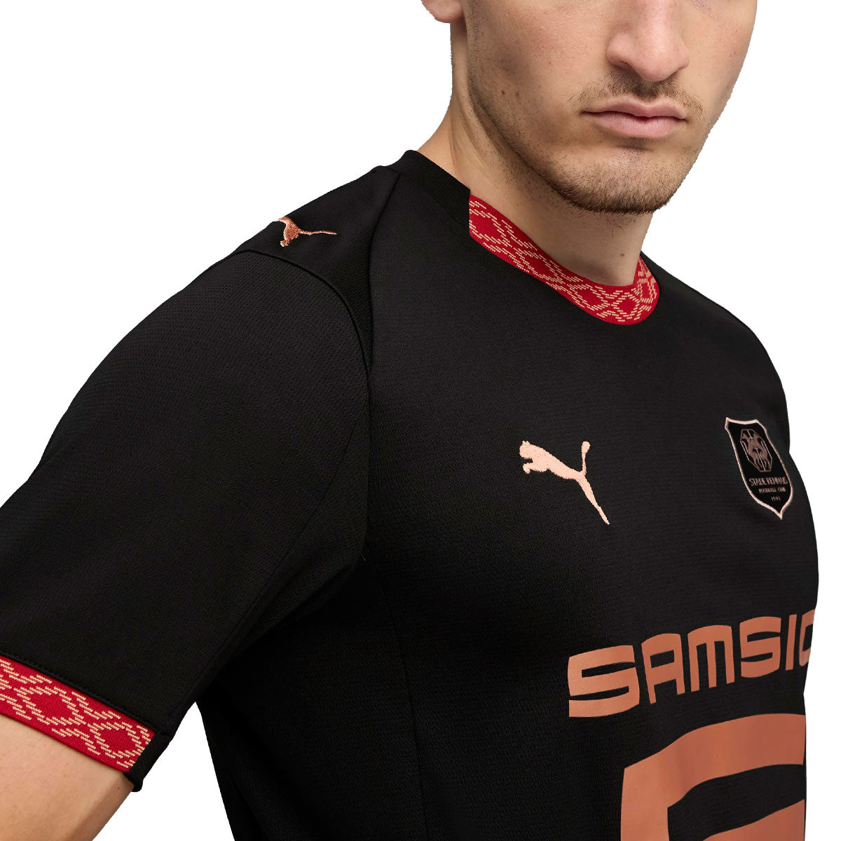 PUMA STADE RENNAIS 2025/2026 THIRD REPLICA JERSEY - PUMA BLACK/PUMA COPPER