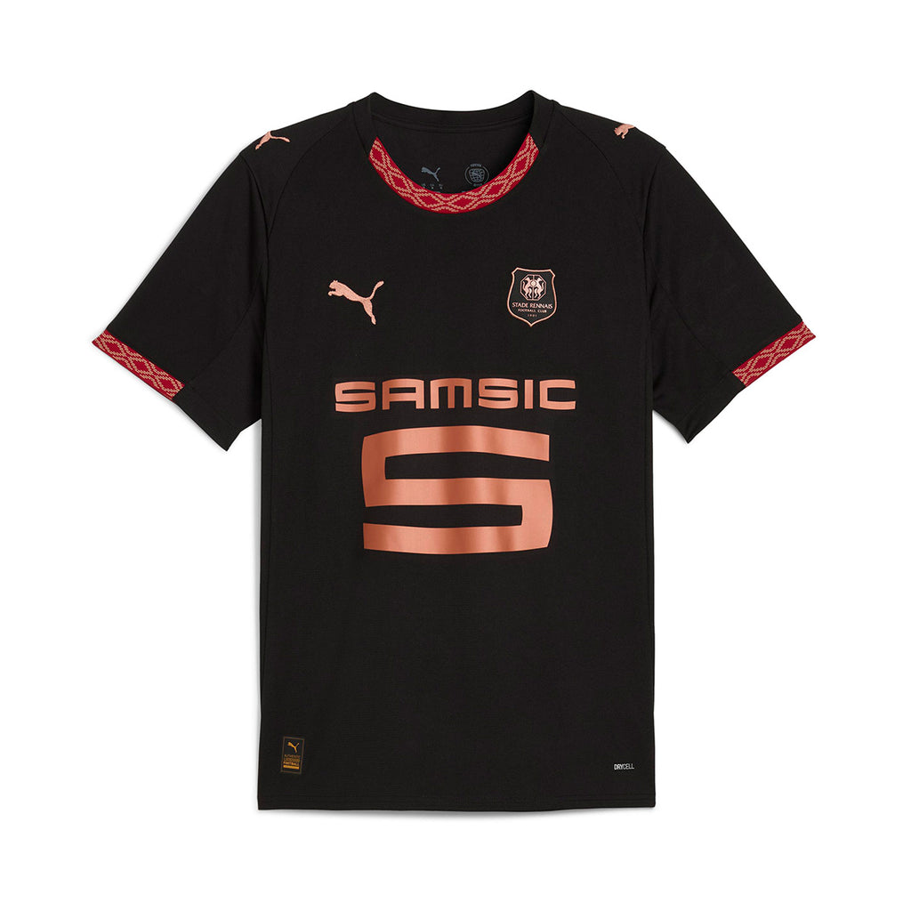 PUMA STADE RENNAIS 2025/2026 THIRD REPLICA JERSEY - PUMA BLACK/PUMA COPPER