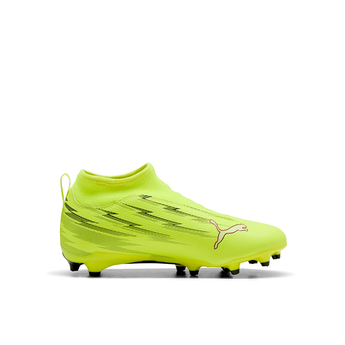 PUMA ULTRA 6 MATCH+ LACELESS FG/AG JR - YELLOW ALERT/PUMA BLACK/GLOWING RED/LIME SQUEEZE