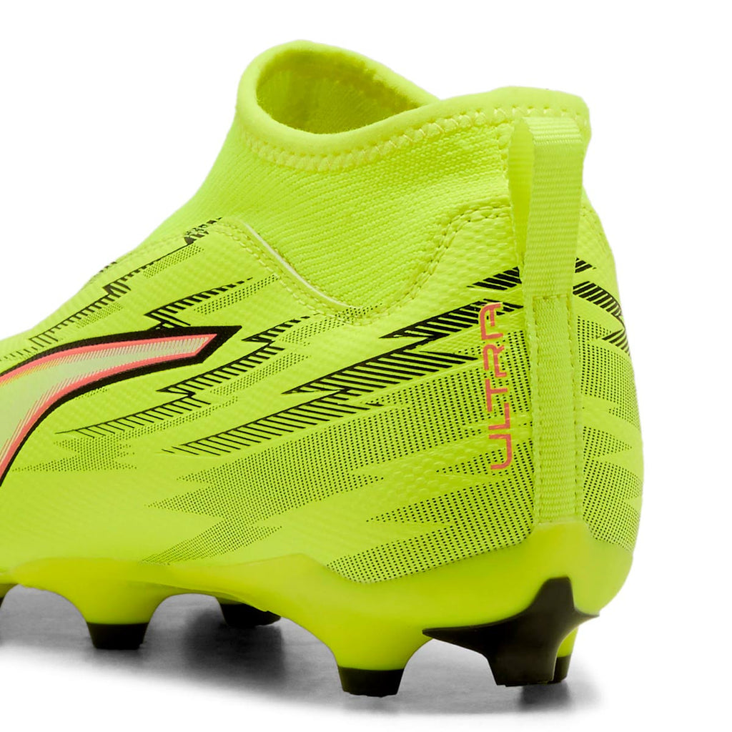 PUMA ULTRA 6 MATCH+ LACELESS FG/AG JR - YELLOW ALERT/PUMA BLACK/GLOWING RED/LIME SQUEEZE