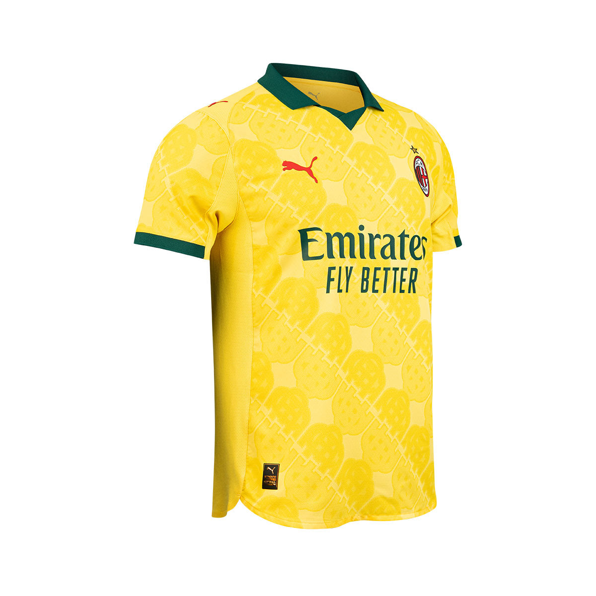 PUMA AC MILAN 2025/2026 THIRD PLAYER JERSEY - SUNNY YELLOW/DARK MYRTLE