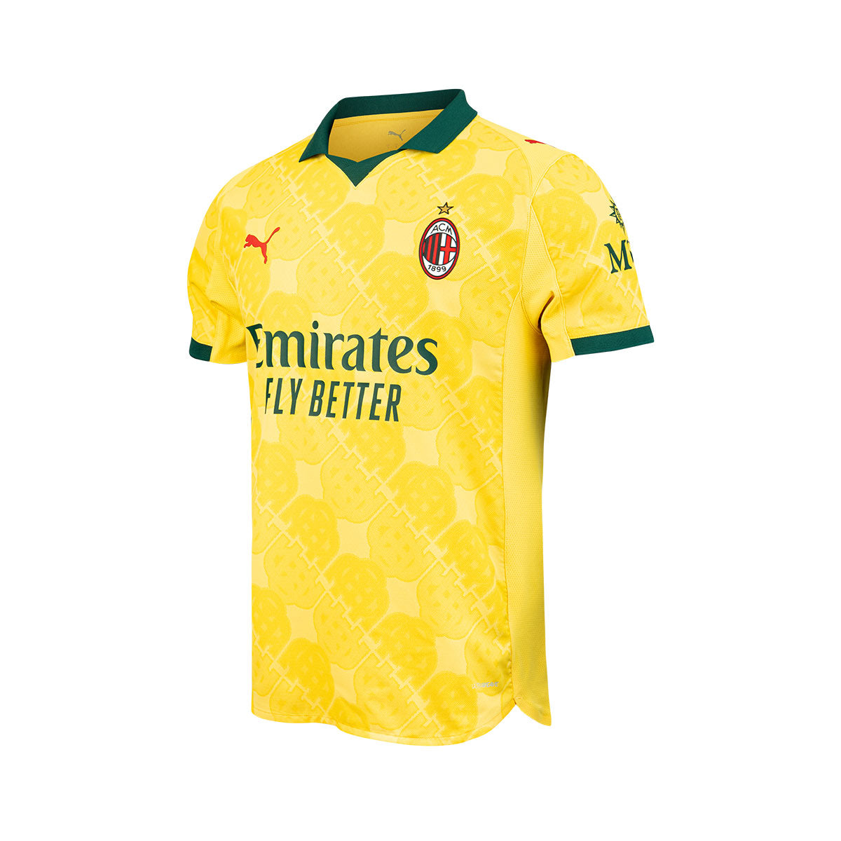 PUMA AC MILAN 2025/2026 THIRD PLAYER JERSEY - SUNNY YELLOW/DARK MYRTLE