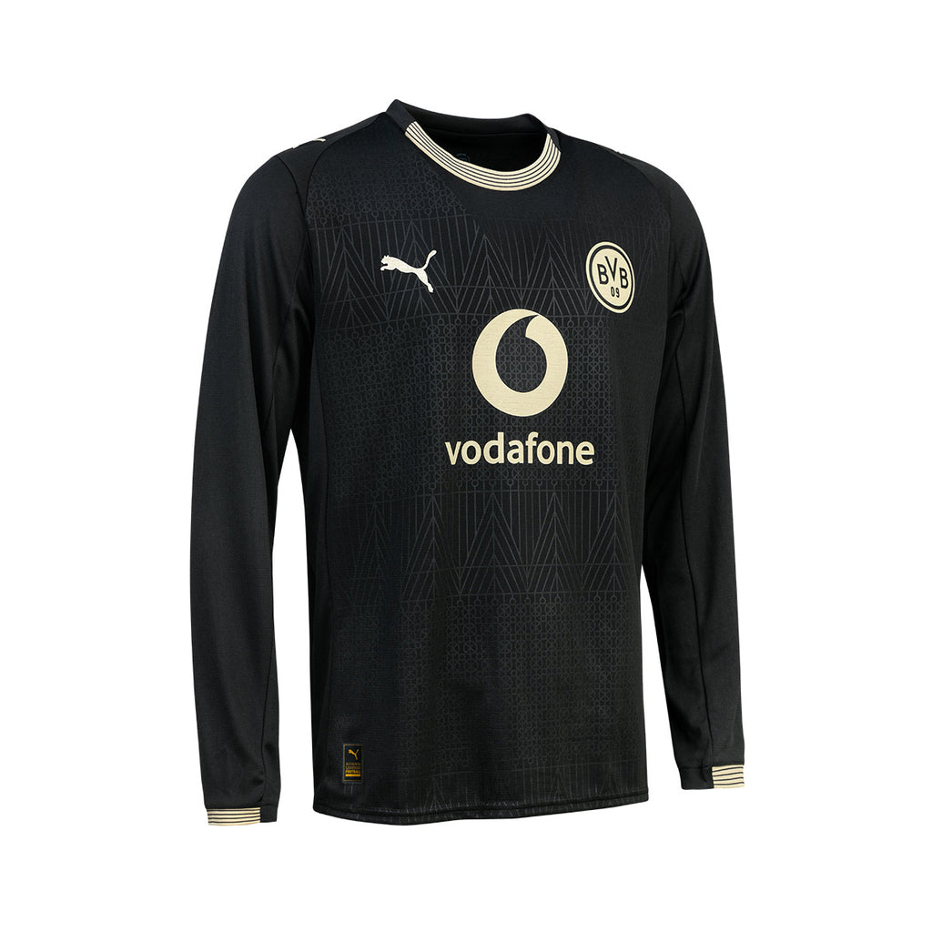 PUMA BORUSSIA DORTMUND 2025/2026 SPECIAL EDITION REPLICA LONG SLEEVE JERSEY - PUMA BLACK/ALABASTER