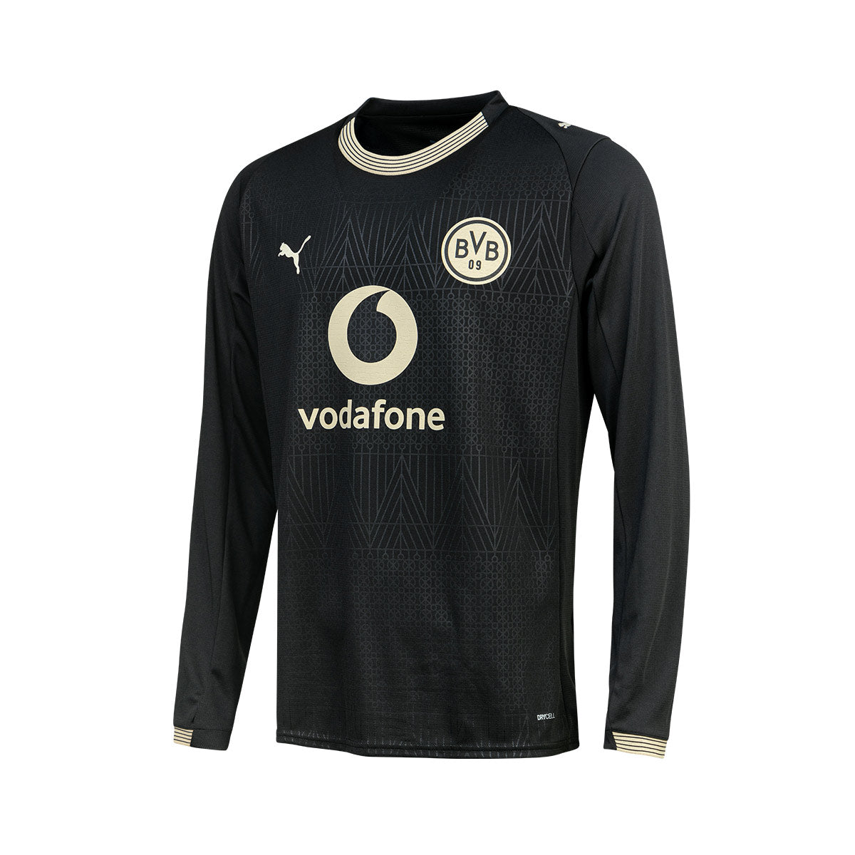 PUMA BORUSSIA DORTMUND 2025/2026 SPECIAL EDITION REPLICA LONG SLEEVE JERSEY - PUMA BLACK/ALABASTER