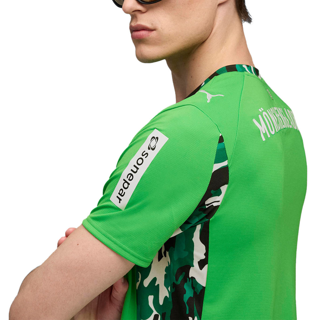 PUMA BORUSSIA MONCHENGLADBACH 2025/2026 AWAY REPLICA JERSEY - PUMA GREEN/WARM WHITE