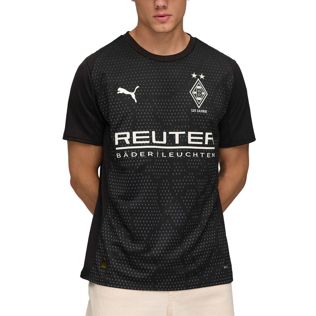 PUMA BORUSSIA MONCHENGLADBACH 2025/2026 THIRD REPLICA JERSEY - PUMA BLACK/WARM WHITE