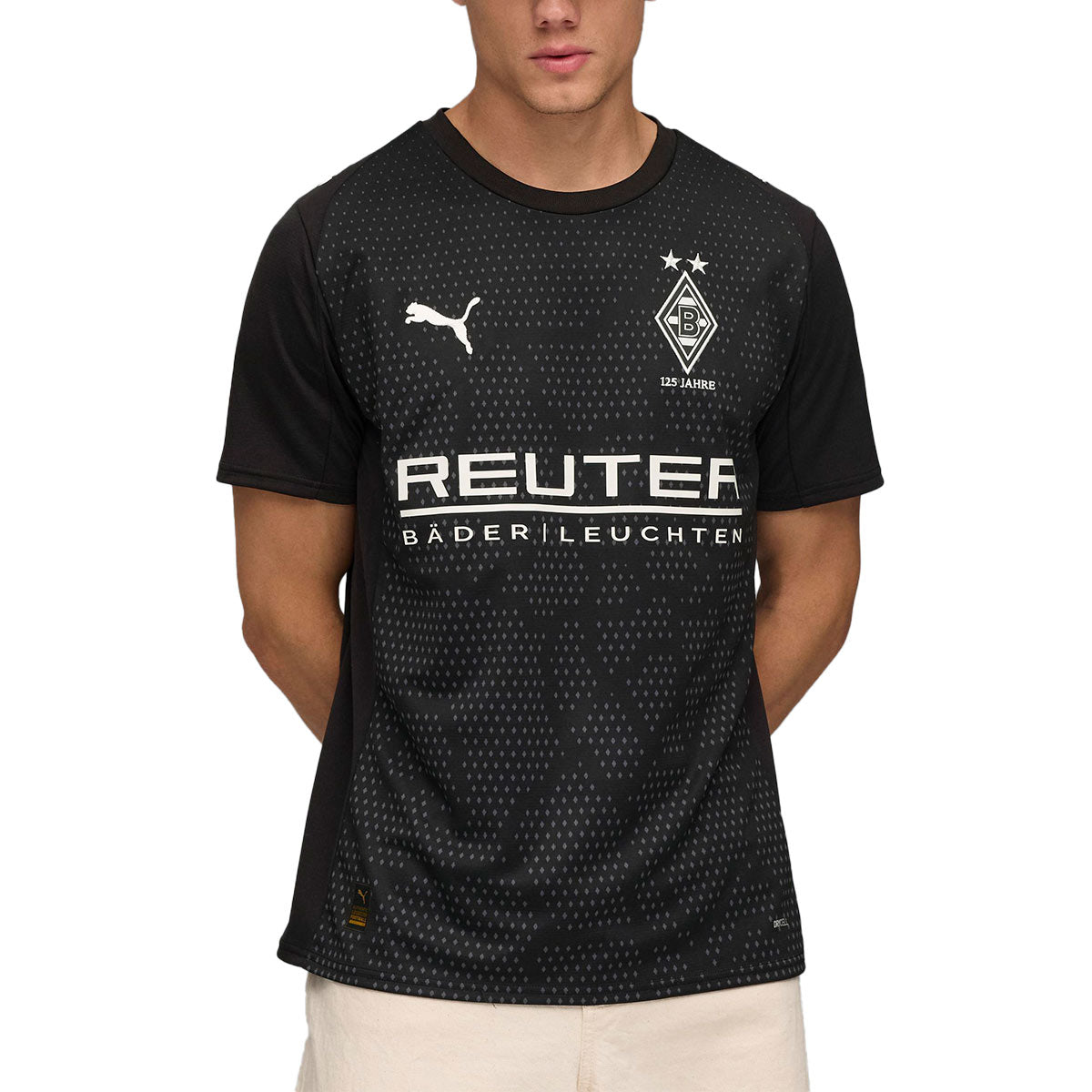 PUMA BORUSSIA MONCHENGLADBACH 2025/2026 THIRD REPLICA JERSEY - PUMA BLACK/WARM WHITE