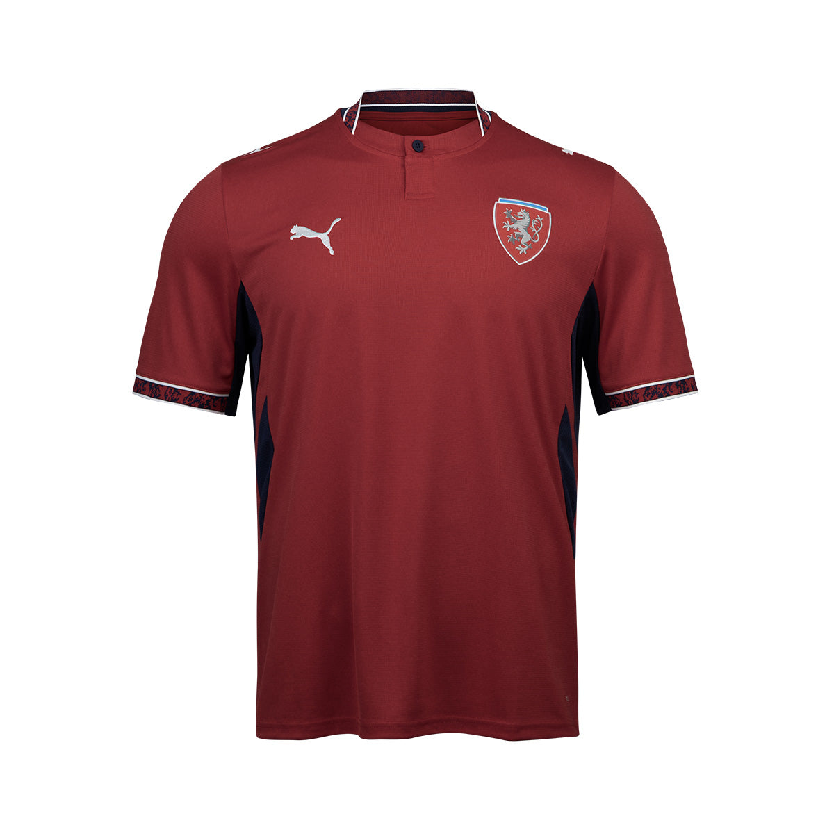 PUMA CZECH 2026 HOME REPLICA JERSEY - DARK CHERRY/PUMA NAVY