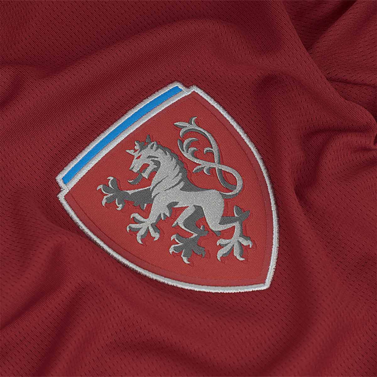 PUMA CZECH 2026 HOME REPLICA JERSEY - DARK CHERRY/PUMA NAVY