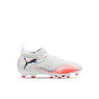 PUMA FUTURE 8 MATCH FG/AG JR - PUMA WHITE/PUMA BLACK/GLOWING RED