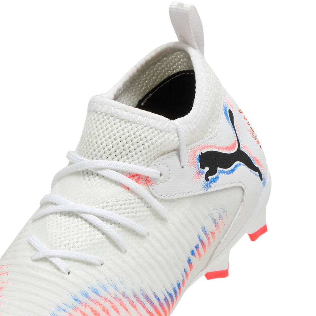 PUMA FUTURE 8 MATCH FG/AG JR - PUMA WHITE/PUMA BLACK/GLOWING RED