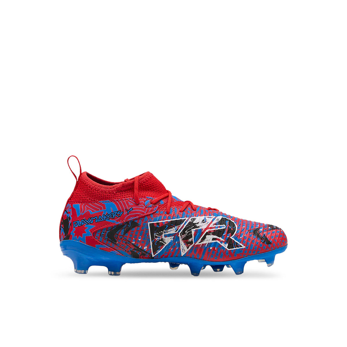 PUMA FUTURE 8 MATCH PLAYMAKERS FG/AG JR - PUMA RED/PUMA BLACK/ULTRA BLUE/PINK PIXEL