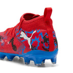 PUMA FUTURE 8 MATCH PLAYMAKERS FG/AG JR - PUMA RED/PUMA BLACK/ULTRA BLUE/PINK PIXEL