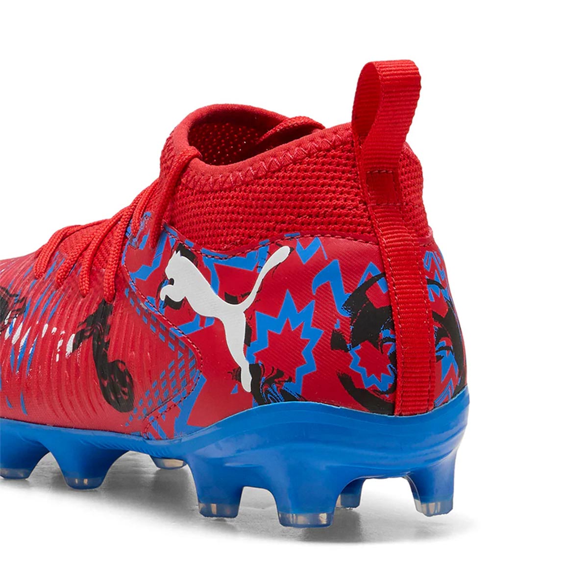 PUMA FUTURE 8 MATCH PLAYMAKERS FG/AG JR - PUMA RED/PUMA BLACK/ULTRA BLUE/PINK PIXEL