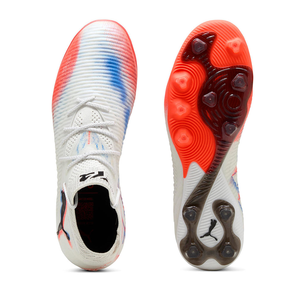 PUMA FUTURE 8 ULTIMATE AG - PUMA WHITE/PUMA BLACK/GLOWING RED
