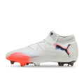 PUMA FUTURE 8 ULTIMATE FG - PUMA WHITE/PUMA BLACK/GLOWING RED