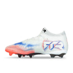 PUMA FUTURE 8 ULTIMATE FG - PUMA WHITE/PUMA BLACK/GLOWING RED