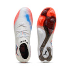 PUMA FUTURE 8 ULTIMATE FG - PUMA WHITE/PUMA BLACK/GLOWING RED
