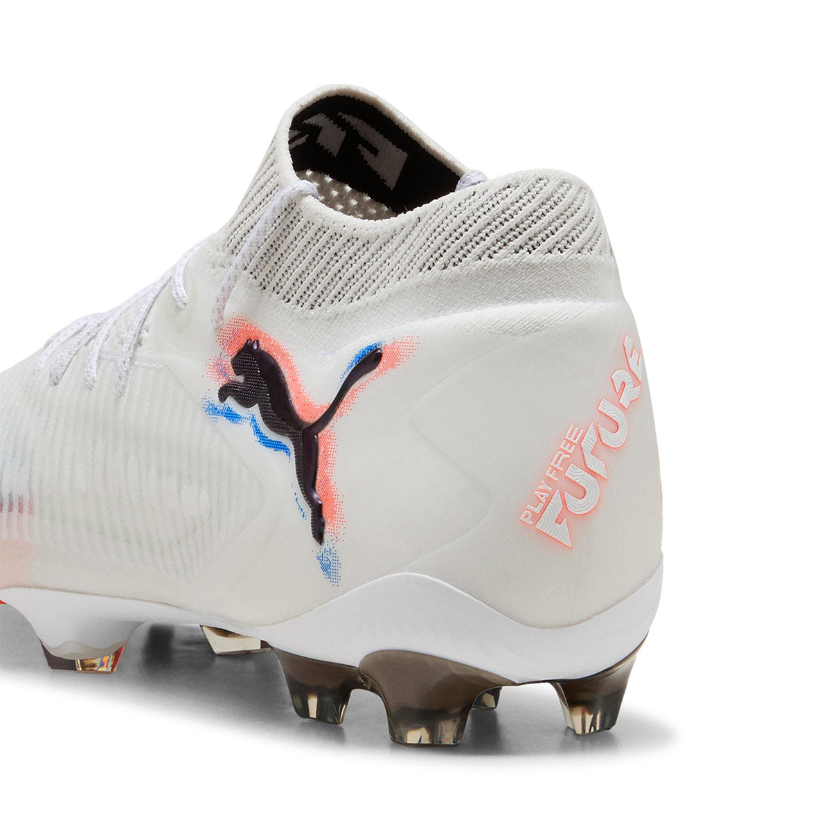 PUMA FUTURE 8 ULTIMATE FG - PUMA WHITE/PUMA BLACK/GLOWING RED