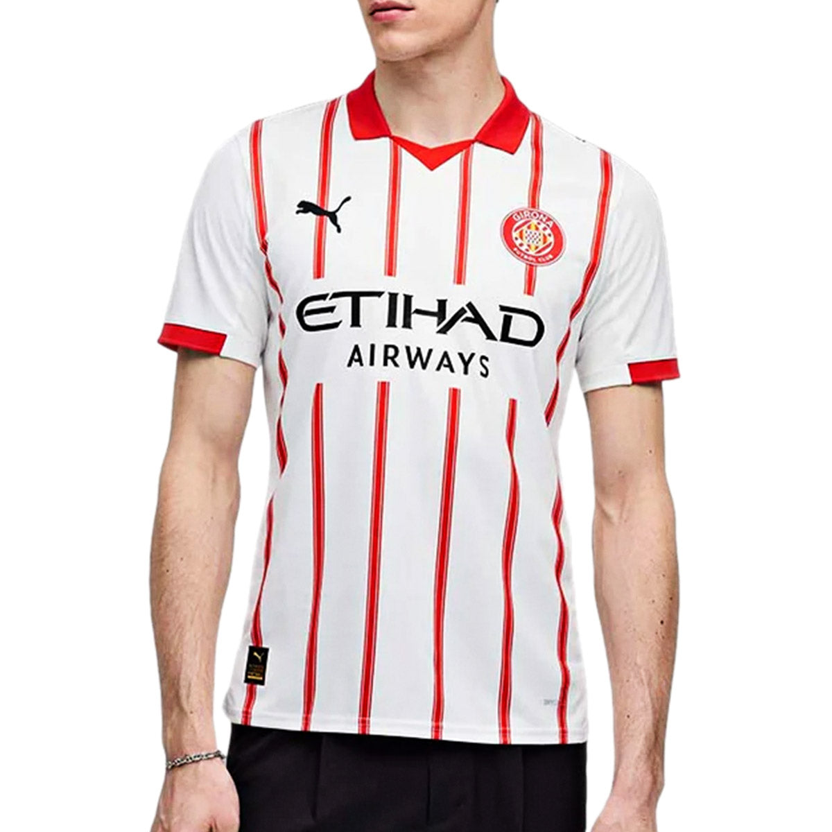 PUMA GIRONA 2025/2026 HOME REPLICA JERSEY - PUMA WHITE/PUMA RED