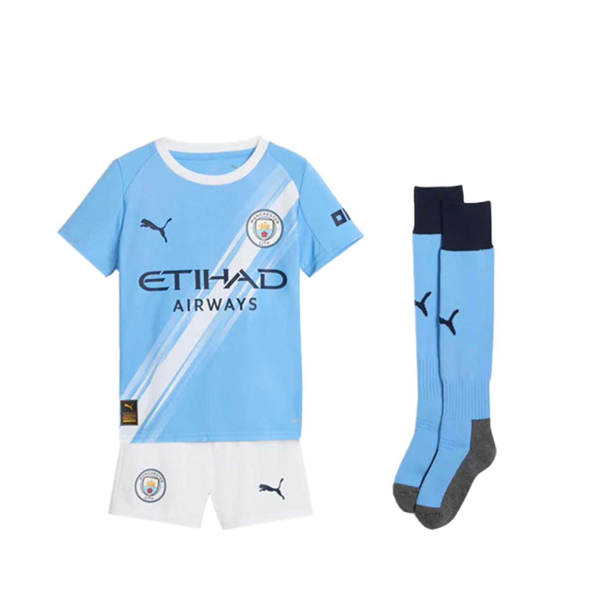 PUMA MANCHESTER CITY 2025/2026 HOME MINI KIT JERSEY - TEAM LIGHT BLUE/PUMA WHITE