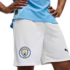 PUMA MANCHESTER CITY 2025/2026 HOME SHORTS - PUMA WHITE/TEAM LIGHT BLUE