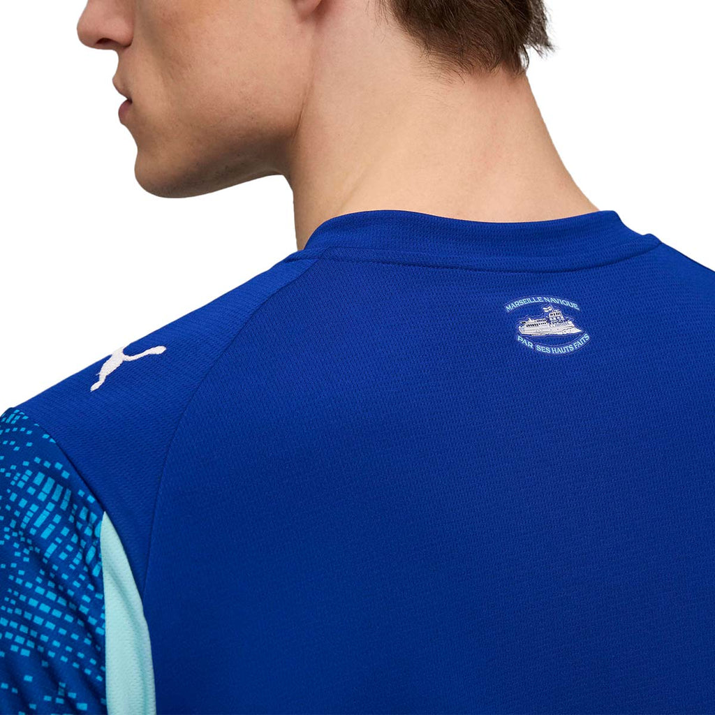 PUMA OLYMPIQUE DE MARSEILLE 2025/2026 THIRD REPLICA JERSEY - VIVID BLUE/BLEU AZUR