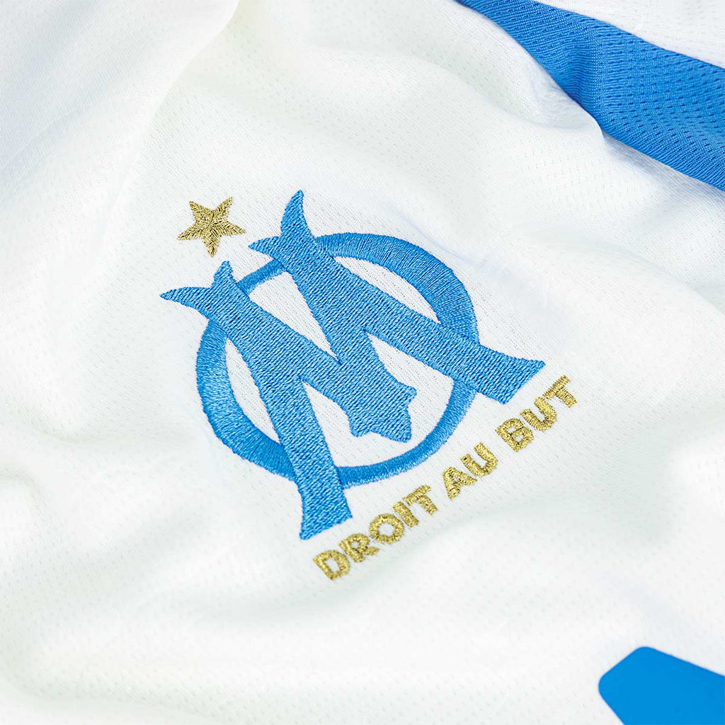 PUMA OLYMPIQUE DE MARSEILLE 2025/2026 HOME REPLICA JERSEY - PUMA WHITE/BLEU AZUR