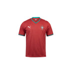 PUMA PORTUGAL 2026 HOME KIDS JERSEY - CLUB RED/GREEN LAGOON