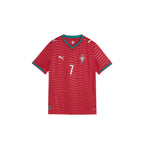 PUMA PORTUGAL 2026 HOME KIDS JERSEY RONALDO#7 - CLUB RED/GREEN LAGOON