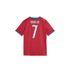 PUMA PORTUGAL 2026 HOME KIDS JERSEY RONALDO#7 - CLUB RED/GREEN LAGOON