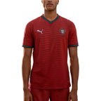 PUMA PORTUGAL 2026 HOME PLAYER JERSEY - CLUB RED/GREEN LAGOON